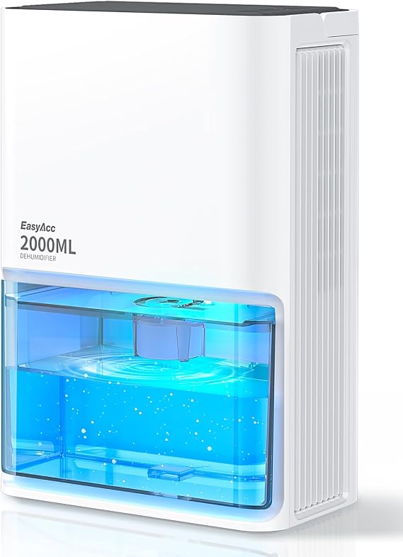 EasyAcc Small Dehumidifier for Bathroom, RV, 68 OZ Tank