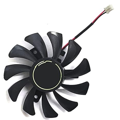HA8010H12C-Z 75mm 12V 0.50A 2 Pin Graphics Card Cooling Fan Replacement for MSI GTX 1650S 1650 Ventus XS Gaming Video Card Cooler Fans (A)