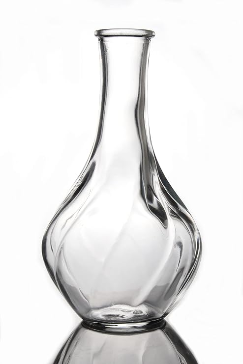 IKEA VILJESTARK Vazo, İnce Boyun Vazosu, Çiçek Saksısı, Dekorasyon için Masa Vazosu (Şeffaf Cam - 17 cm)