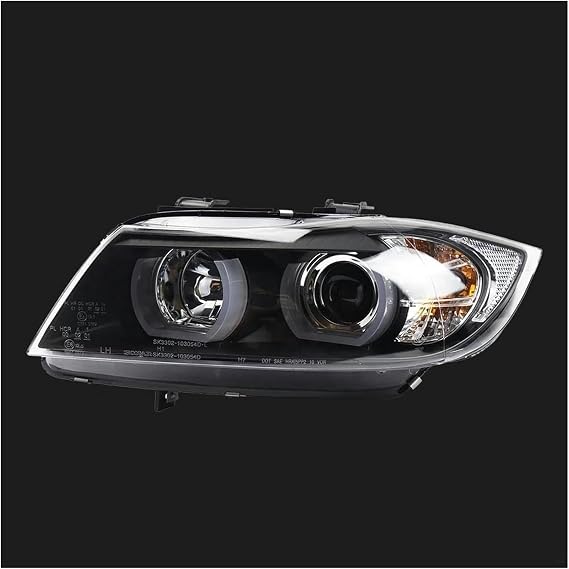 Car Headlight Assembly Car Styling for BMW E90 Headlights 2005-2012 320i 318i 323i 325i Headlight DRL Head Lamp Angel Eye Bi Xenon Beam Accessories Headlamps Assembly (Color : LED projetor Lens)