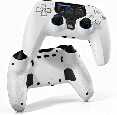 NBCP V6 Wireless Controller for PC, Android/iOS,Hall Effect Joystick | Interactive Screen,Gyro Calibration,Win7/8/10/11,Hall Trigger,Programmable,Turbo,5-Level Vibration,1000Hz Polling,6-Axis Gyro