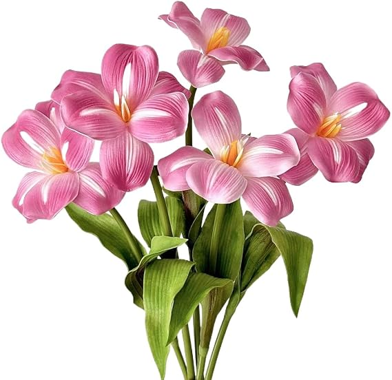 Noonsial 10-Heads Fully Bloomed Real Touch Tulip Bouquets Artificial Flowers for Spring Summer Home Table Centerpieces Decor Pty Wedding Mother's Day Easter Gifts Decorations (Purple)