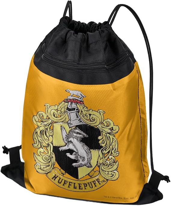 Harry Potter Hufflepuff Painted Crest, Perfect for Gym, Yoga or Practice
