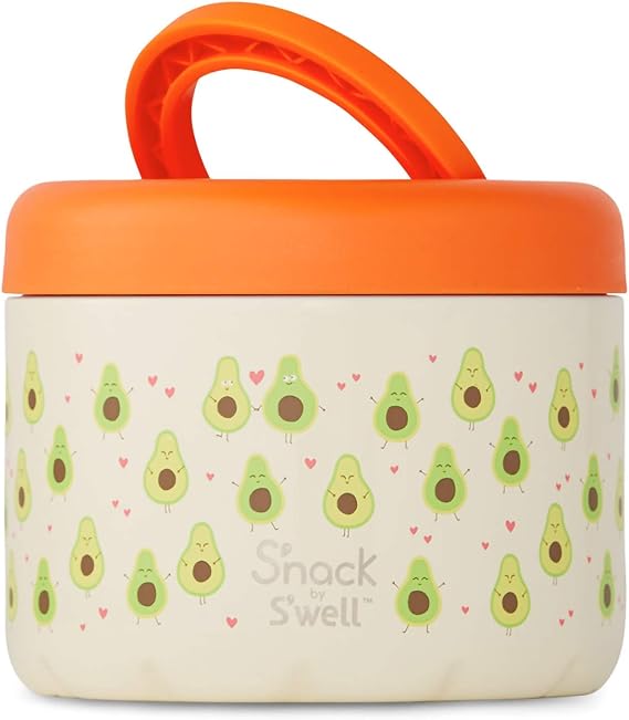 S'nack by S'well Stainless Steel Food Container - 24oz - Avocado - Double-Layered Insulated Bowls Keep Food and Drinks Cold for 12 Hours and Hot for 7 Hours
