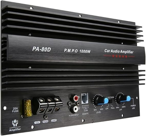 1000W 12V Low Frequencies for Car Amplifier Bass Subwoofer Booster Auto Mono Power Amplifier Board Experience Deep Bass AOS for Car