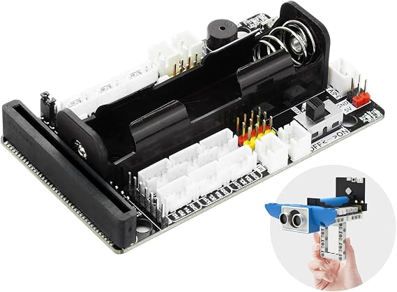 Yahboom Micro:bit Sensor Expansion Development Board BBC Multifunctional Robot Accessories Compatible Building Blocks/Motors/Servo IO I2C Port (Separate Expansion Board)