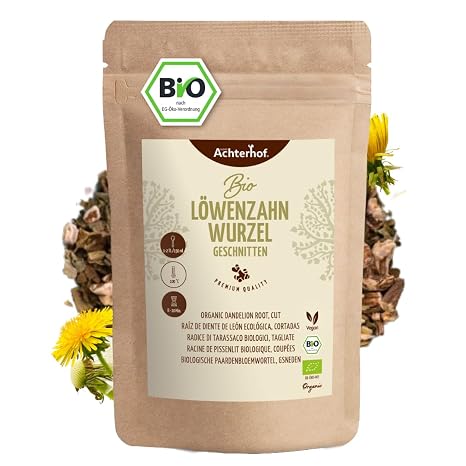 vom-Achterhof Organic Dandelion Root Cut (500 g) Dandelion Root Cut Organic
