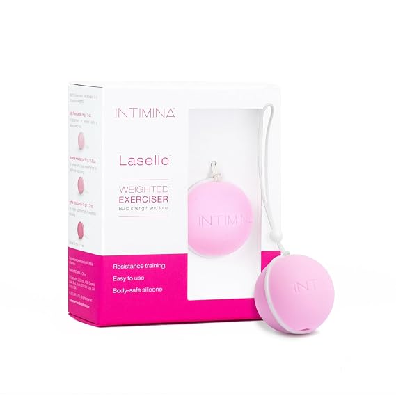 INTIMINA Laselle - Weighted Kegel Balls, Pelvic Floor Exerciser, 28g | This weighted kegel balls offer progressive resistance training to strengthen the pelvic floor over time.
