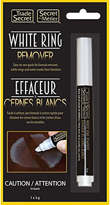 Trade Secret Water Mark Remover Marker for Wood Surfaces and Furniture, Great for Removing White Rings and Watermarks.