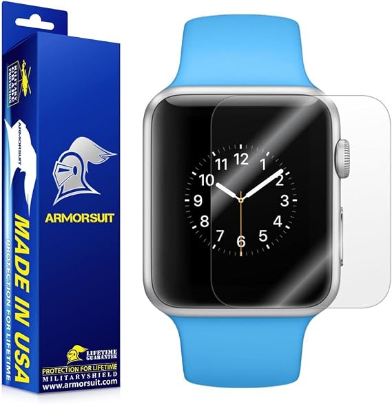 ArmorSuit 6 Pack Screen Protector for Apple Watch 38mm Series 3/2/1 Anti-Bubble HD Clear MilitaryShield Film - Made in USA