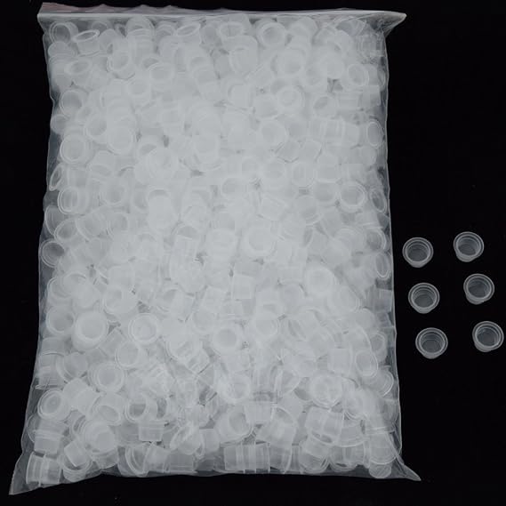 Ink Caps,1000pcs Disposable Tattoo Ink Caps Medium 13mm Tattoo Supplies for Tattoo Ink