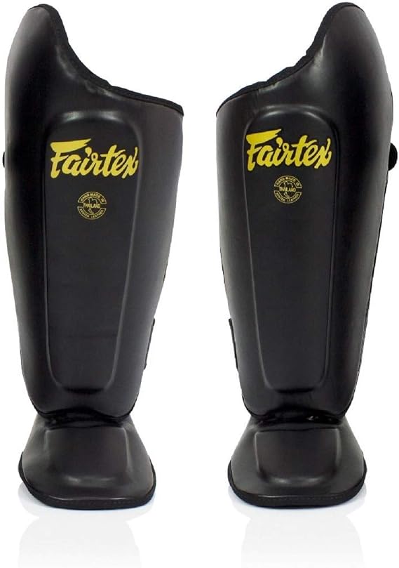 Fairtex SP8 Lightweight Durable Shin Guards, Expanded Side Protection Pads