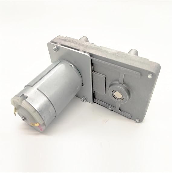 DC12V 24V Worm Gear Motor Reducer 20-157 RPM DC High Torque Electric Motor Metal Gear Reverse Self Lock Fit for Automation Equipment Nicely (Size : 95rpm, Color : 12V)
