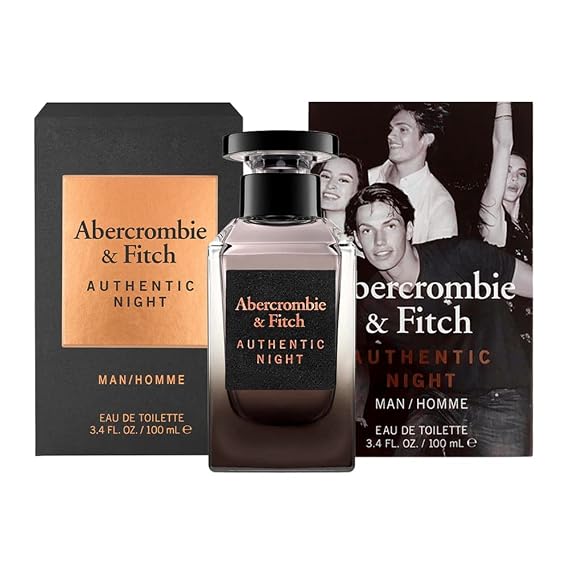 Abercrombie & Fitch Authentic Night Men EDT Spray 3.4 oz