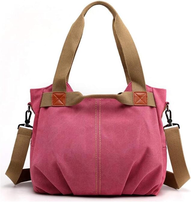 Canvas Retro Large Capacity Tote for Women Hobo Clutches Shoulder Crossbody Messenger Bags