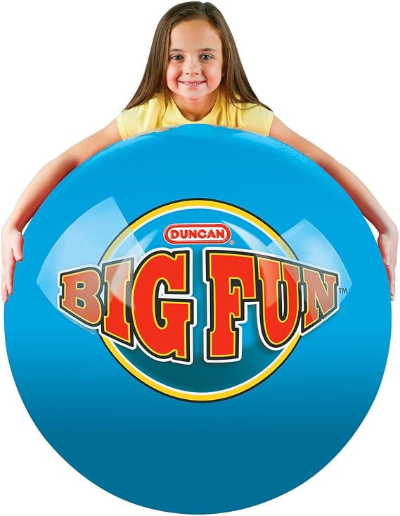 Duncan Toys Mega Bounce XL Inflatable Ball, 100 in Circumference, Blue/Red