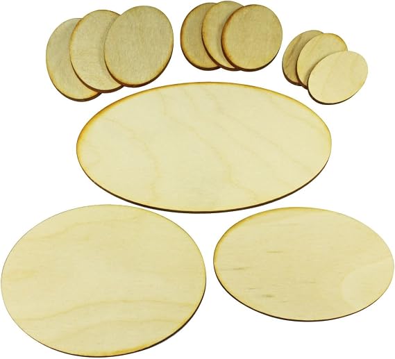 LITKO Oval Plywood Bases | Compatible with Age of Sigmar | Set of 12