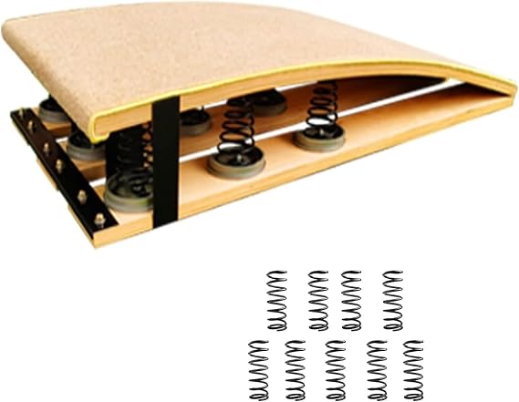 9 Springs for Kids Vaulting Training Playing, Portable Curved Spring Board, Hard Wood Practice Equipment, Elastic Board for Gymnastics/Long Jump/Athletic
