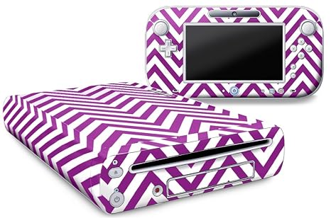 247 Skins Graphics kit Sticker Decal Compatible with Nintendo Wii U and Controllers - Zig Zag