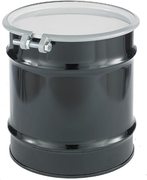 Transport Drum, Open Head, 10 gal., Black