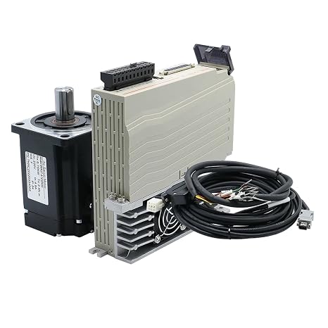 80 Flange AC Servo Motor 220V 750W 1000W 2.4Nm / 3.8Nm + Driver T3D-L20A-RABN with Cable For Machine(750w 2.4N)