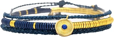 Pura Vida Bracelet Clear Vision Bracelet Stack, 3 Stackable Bracelets for Women