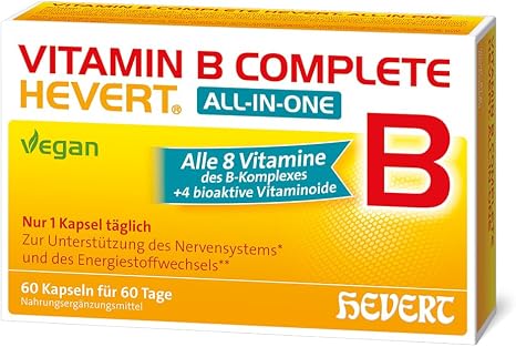 Vitamin B Complete Hevert All-in-One Pack of 60 Capsules