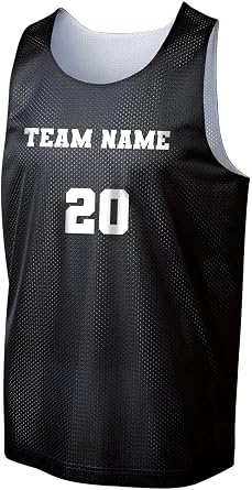 Customized Personalized Basketball Mesh Jersey, Adult Sizes, Custom Player Name Team Name and Jersey Number, Reversible Side Also Customized, Jersey Tank Top