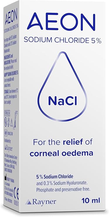 Aeon Sodium Chloride 5% Solution 10 Millilitres – Sterile Saline Solution for Inhalation, Nasal Rinse, and Moisturizing Purposes – Ideal for Respiratory and Nasal Care