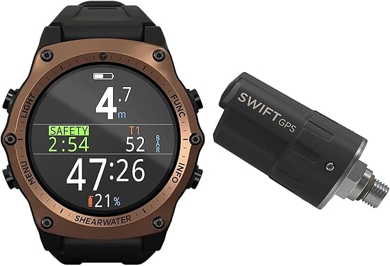 Shearwater Teric Dive Computer with GPS Transmitter, Bronze Journey Edition