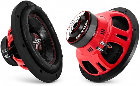 Edison ED-W412S 12 İnç Subwoofer, 500 Watt RMS, 2000 Watt Maksimum Güç, 4 Ohm, Oto Ses Sistemleri için