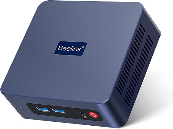 Beelink Mini PC SER3, AMD Ryzen 3 3200U up to 3.5GHz 16GB DDR4 RAM 500GB NVMe SSD Mini Office Computer Windows 11 Pro, 4K Dual Display, HDMI, USB3, WiFi 5/BT5.0/1000M LAN