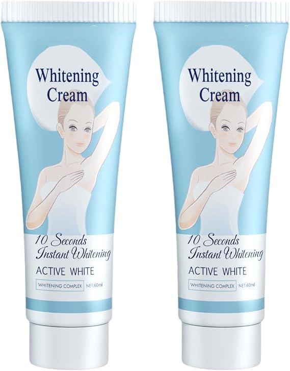 Body Care Brightening Cream, Underarm Whitening Cream for Women, Moisturizers, Whitening Cream for Body Bikini Area Armpit, Neck, Knees and Legs 2pcs