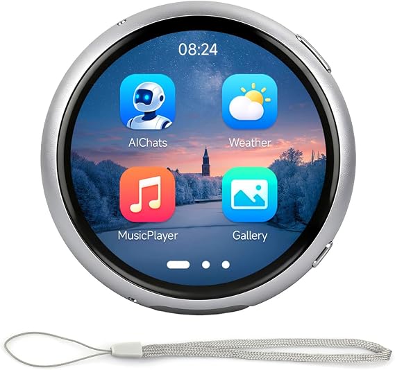 Waveshare ESP32-S3 1.75inch AMOLED Round Touch Display Development Board, 466x466 Resolution, Aluminum Alloy Case, Onboard Dual Microphones Array, Portable Mini Display, No Batt