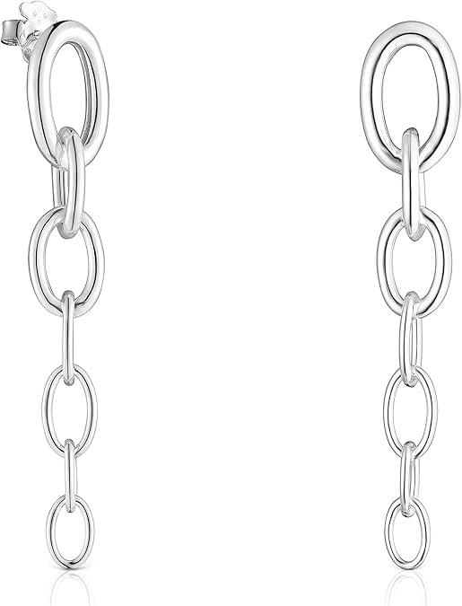 TOUS Calin earrings with sterling silver rings