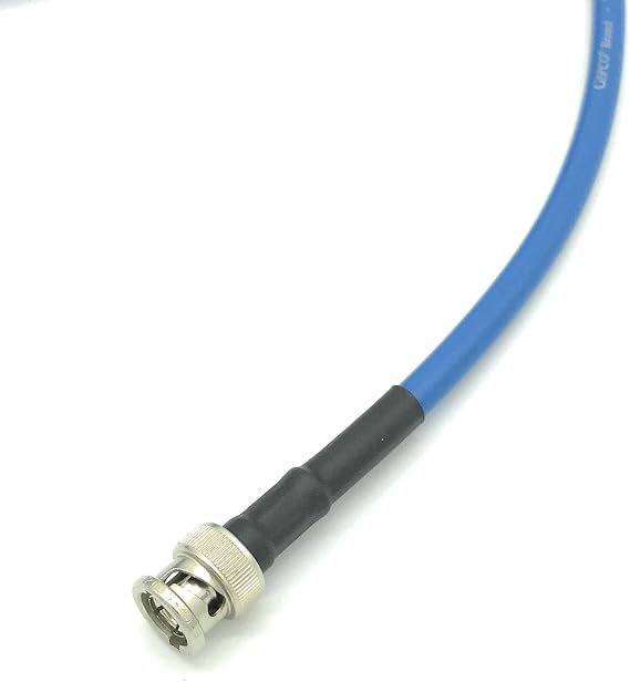 AV-Cables 2ft RG6 Precision HD SDI BNC Cable - Blue