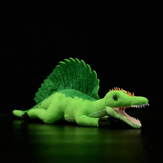 Simulation Spinosaurus Dinosaur Stuffed Plush Toy - 18" Soft Lifelike Sail-Backed Dinosaur Model Toy, Real Life Dinosaur Stuffed Animal Toys, Collectible Gifts for Kids