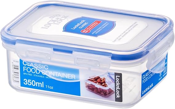 LocknLock Classic Rectangle 350ml Airtight Food Storage Container with Lid