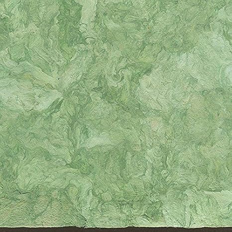 Amate Bark Paper from Mexico - Solid Verde Green 15.5x23 Inch Sheet
