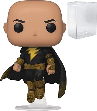 POP DC Heroes: Black Adam - Black Adam Flying Funko Vinyl Figure (Bundled with Compatible Box Protector Case), Multicolor, 3.75 inches