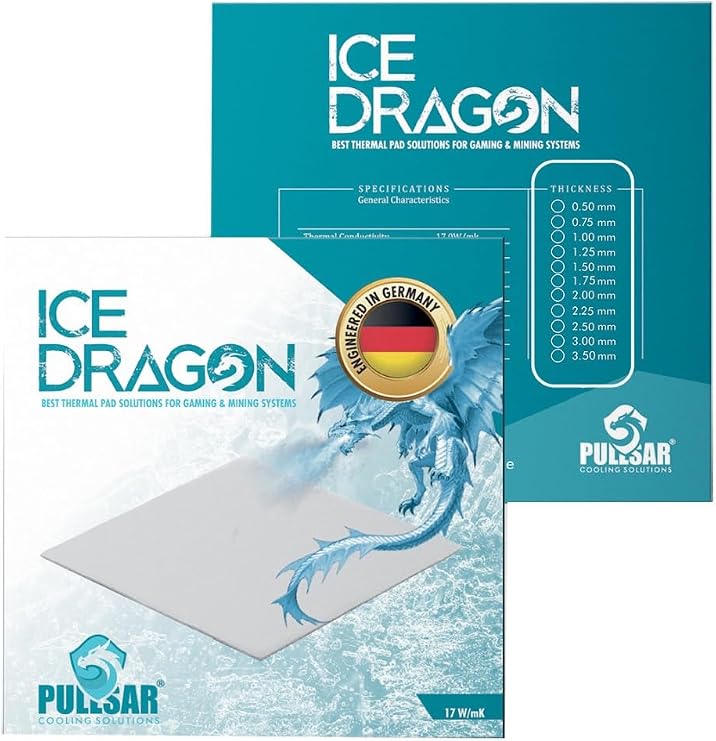 Pullsar Ice Dragon® Thermal - Thermal pad / 17.0 W/m*k 100 * 50 (0.50 mm)