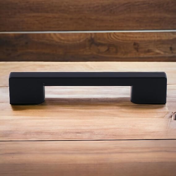 Badem10 10 Pieces Plastic Handle Bridge Furniture Kitchen Cabinet Drawer Cabinet Handles Cover Handle Handle Black 96 mm