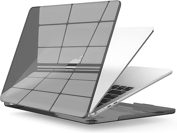 Minesk Macbook PRO 14'' için M5-M1 Pro/Max Chip (A3426/A3427/A3434) (A2992/A2918/A2779/A2442) (A3112/A3185/A3401) Model Numaralarına Uyumlu Ultra Clear Koruyucu Kılıf (Koyu Şeffaf, 14 inç Pro)