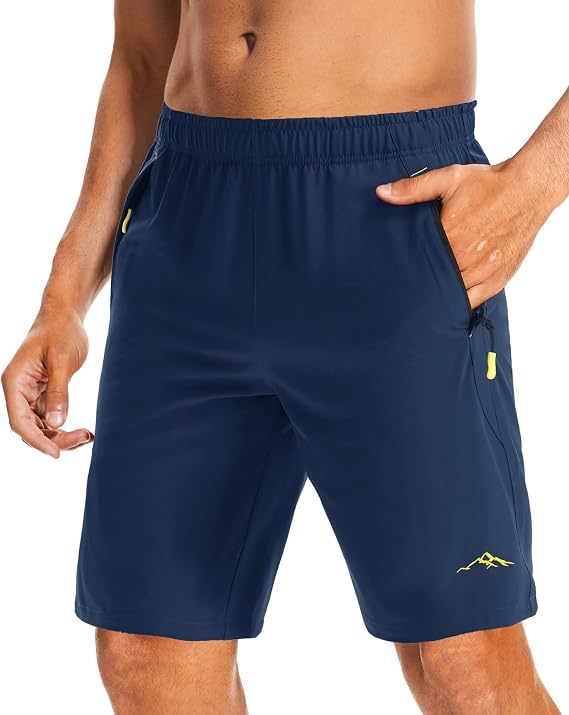 Men's Quick Dry Running Shorts Lightweight Sport Gym Hiking Shorts