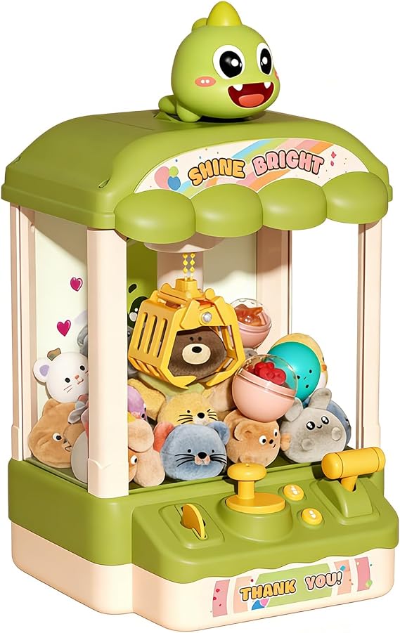 Cute Claw Machine Dinosaur Candy Grabber Toy | Vending Machine Toy for Boys Girls Holiday Themed Event Family Gatherings Parties Home Classroom Daycare Center School
