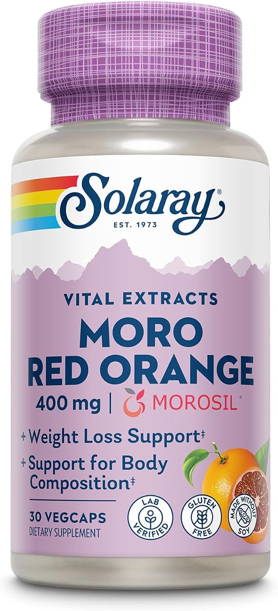 SOLARAY Moro Red Orange with Morosil, 30 VegCaps
