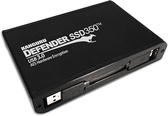 Kanguru Defender Hardware Encrypted External Drive - FIPS 140-2 Certified - SuperSpeed USB 3.0 - Defender SSD350-1TB