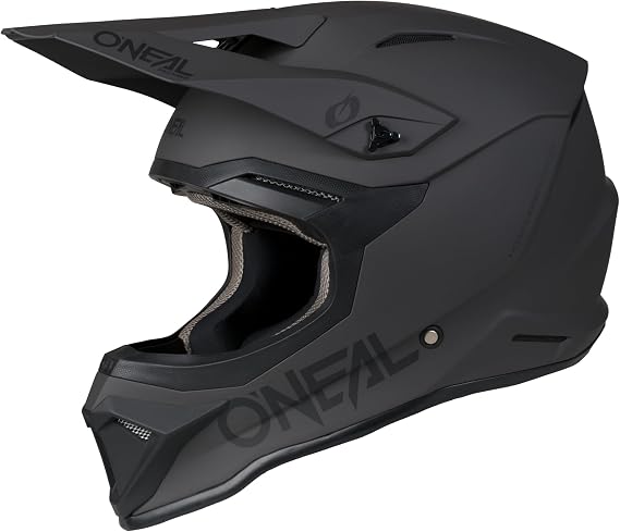 O'NEAL 4 SRS MX Helmet Adult Solid Gray/Black Medium