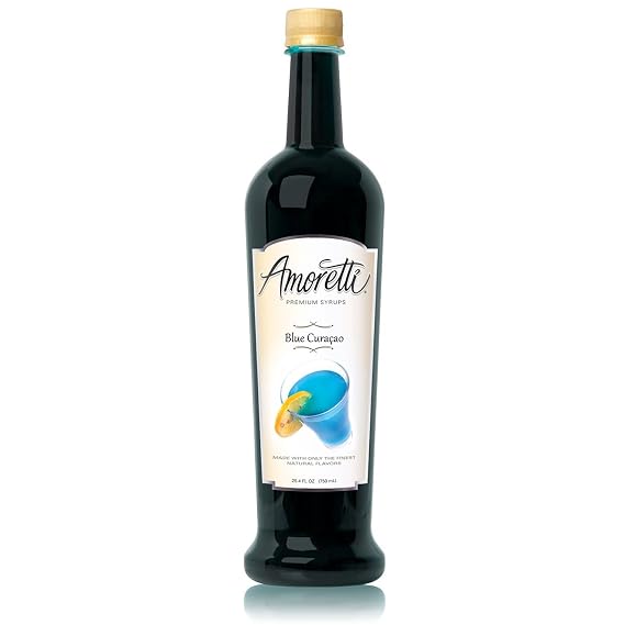 Amoretti Premium Syrup, Blue Curacao, 25.4 Ounce