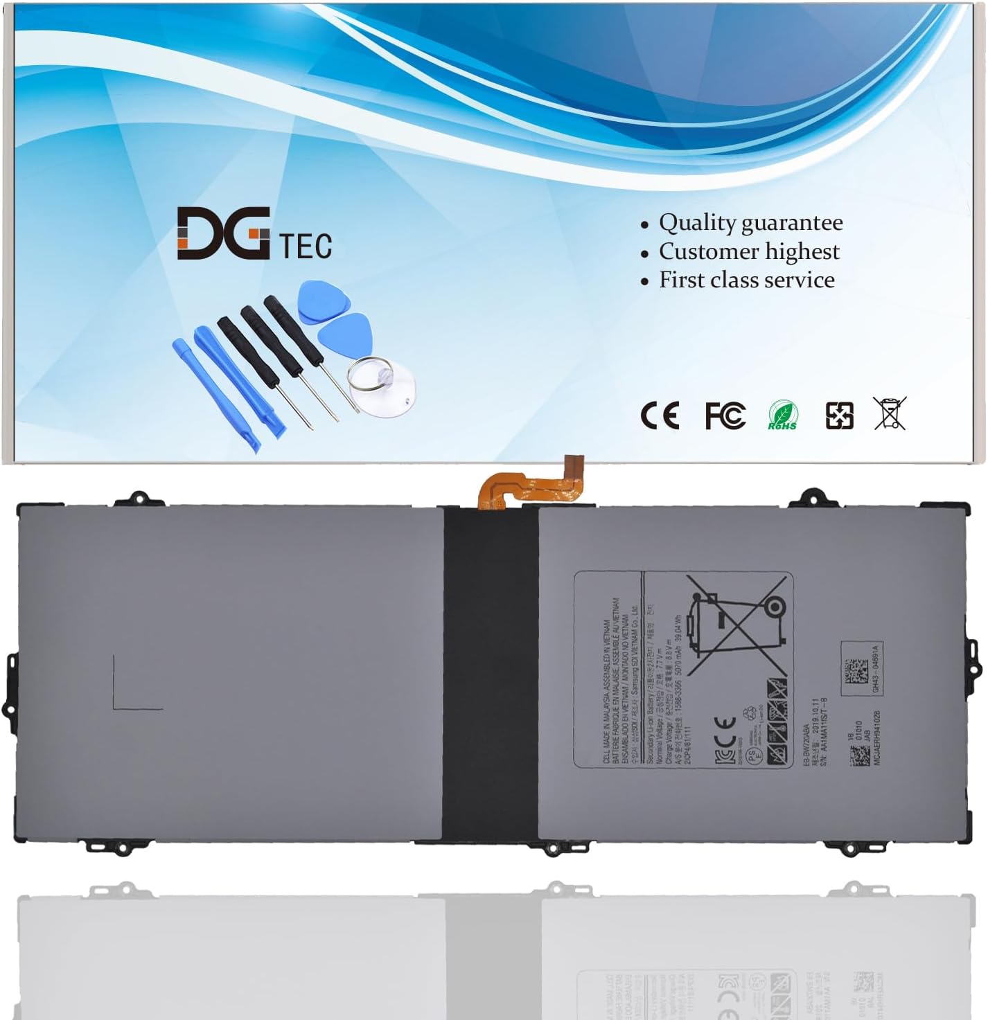 EB-BW720ABA EB-BW720ABE Battery for Samsung Galaxy Book 12.0" SM-W720 SM-W723 SM-W728 SM-W723Q SM-W727V SM-W720N SM-W727Y AA-PBMN2HO AA-PBMN2H0, ChromeBook Plus V2 XE520QAB XE521QAB (7.7V 39.04Wh)